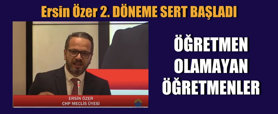 Ersin Özer: ÖĞRETMEN OLAMAYAN ÖĞRETMENLER