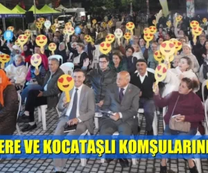 BAŞKAN AKSU. BÜYÜKDERE VE KOCATAŞLI KOMŞULARINI DİNLEDİ