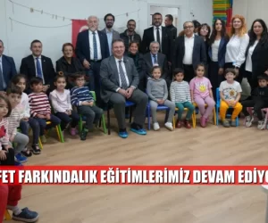 AFET FARKINDALIK EĞİTİMLERİMİZ DEVAM EDİYOR