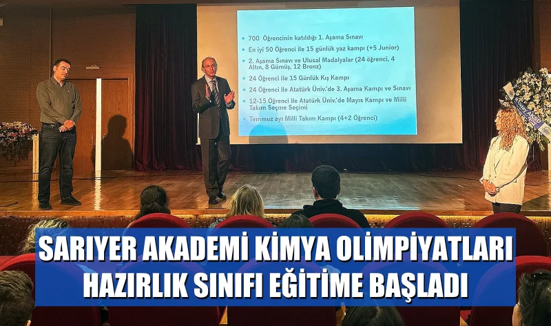 SARIYER AKADEMİ KİMYA OLİMPİYATLARI HAZIRLIK SINIFI EĞİTİME BAŞLADI