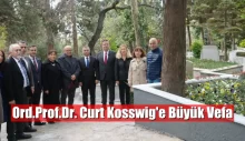 Başkan Aksu’dan Ord.Prof.Dr. Curt Kosswig’e Büyük Vefa