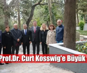 Başkan Aksu’dan Ord.Prof.Dr. Curt Kosswig’e Büyük Vefa