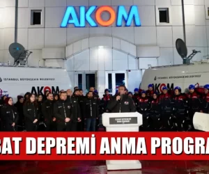 BAŞKAN AKSU 6 ŞUBAT DEPREMİ ANMA PROGRAMLARINA KATILDI